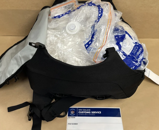 Contents of the unaccompanied bag. Photo: Supplied / Customs