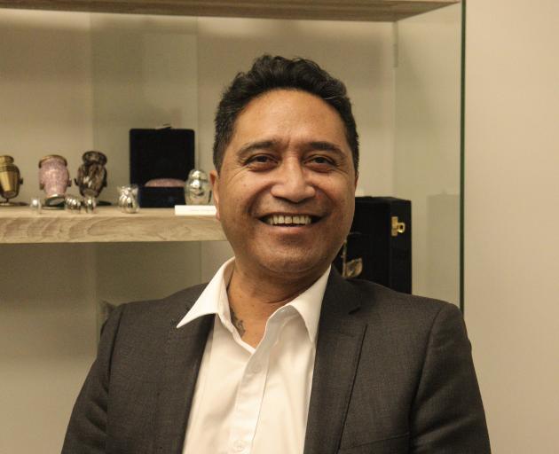 Paul Tamati at Affinity Funerals, where he works as a funeral director. PHOTO: RAWAN SAADI