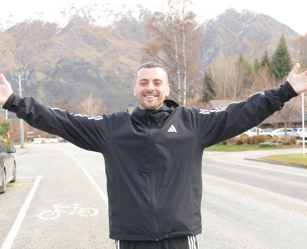 Michael Heyes, of Queenstown, pictured after completing his 30th marathon in 30 days. PHOTO:...