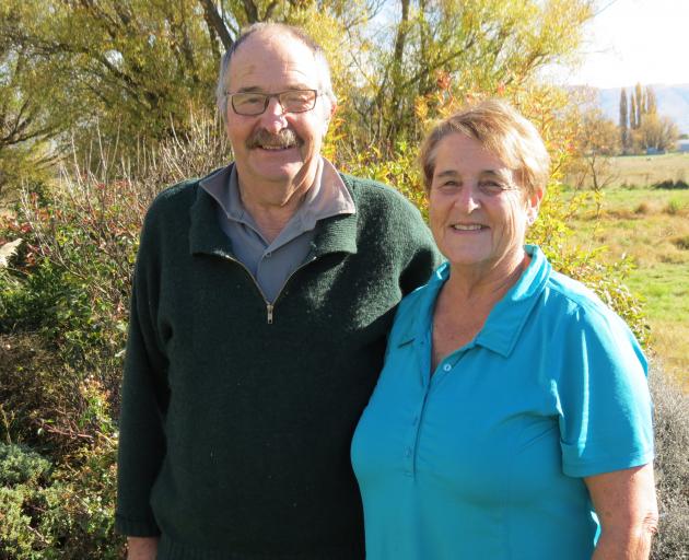 Irene Leask and her late husband Sam on Pomona sheep farm in 2019. PHOTO: SUPPLIED

