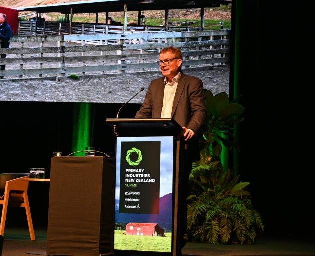 Rabobank New Zealand chief executive Todd Charteris speaks at the Primary Industries New Zealand...