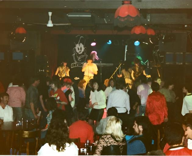 Timaru band Thieves Like Us perform at the Old Mill in March 1988.