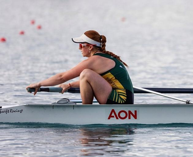 Sienna Skilling in action during pairs racing. PHOTO: SUPPLIED
