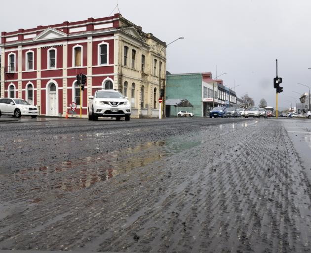 State Highway 1 north on Crawford St has been milled in preparation for resealing. PHOTO: GERARD...