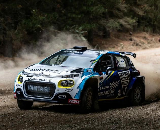 Emma Gilmour blazes her way to victory in the 4WD class at the Ashley Forest Rallysprint at the...