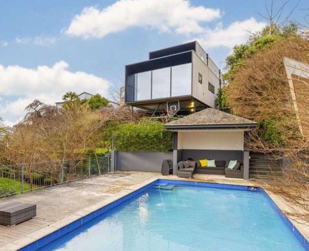 The hillside home boasts a stunning pool. Photo: Supplied