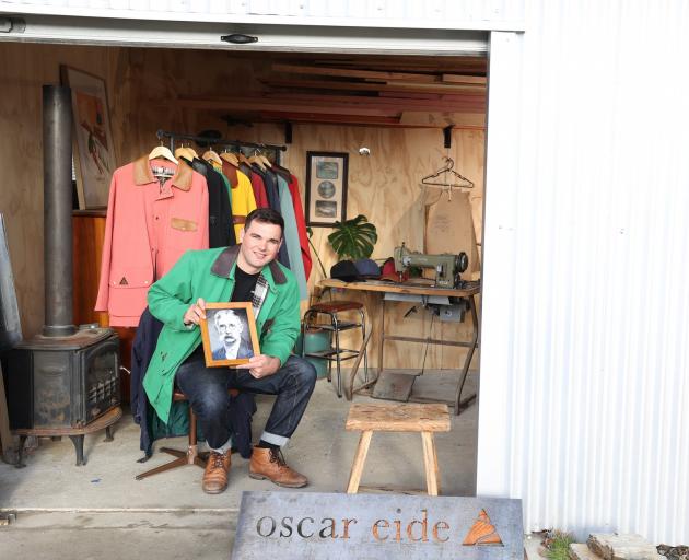 Builder turned designer Nikolai Solakof in his workshop with a photo of Oscar Eide. The new Oscar...