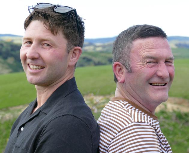 Jock Martin (right) steps up as Clutha District Mayor this term while son Ben enters office for...