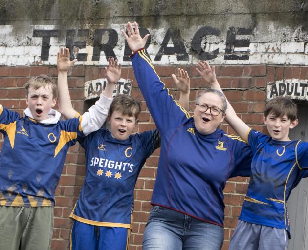All set to head to Christchurch are (from left) Jack Blick, Alex Jakeway, Narelle Jakeway and...