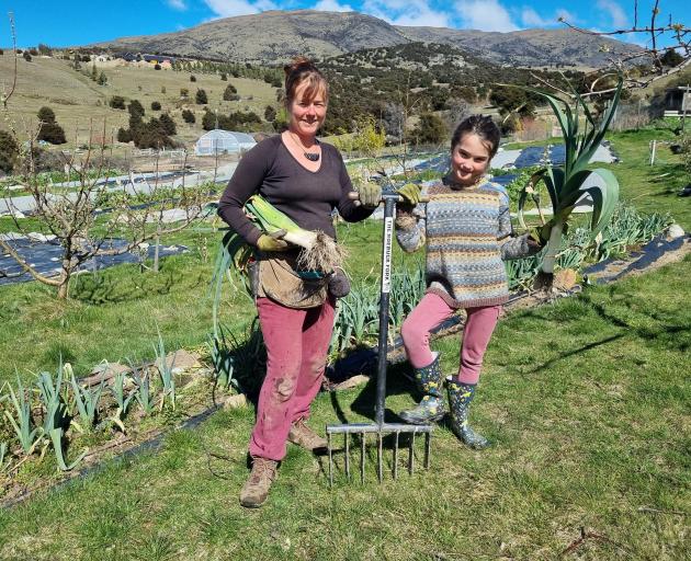 Lisa Johnston and her daughter Awa Inwood at their farm in Queensberry where they have become...