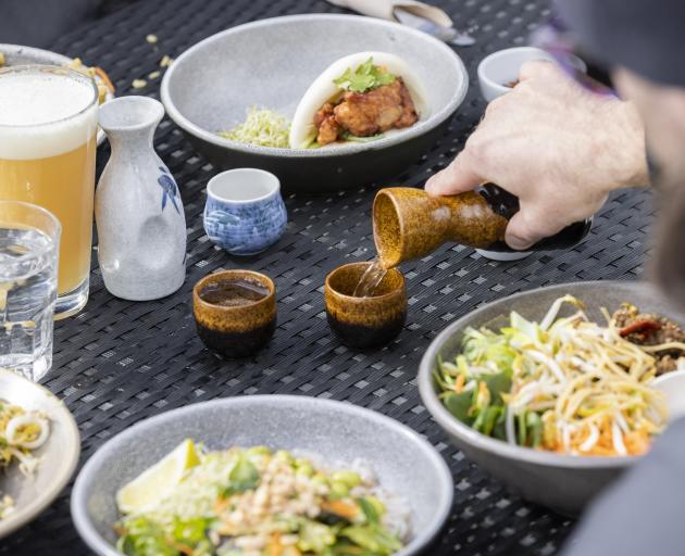 A ski day noodle lunch.