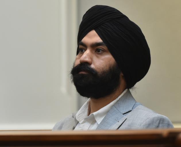 Murder accused Rajinder in the High Court at Dunedin today. Photo: Gregor Richardson