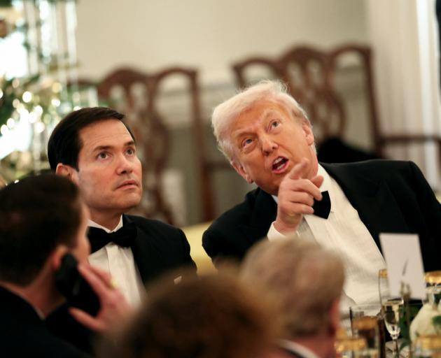 US President Donald Trump (right) and Secretary of State Marco Rubio. PHOTO: REUTERS