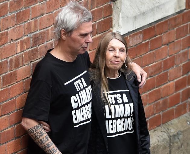 Bruce Mahalski and his counsel, Rhona Daysh, outside the Dunedin District Court. PHOTO: GREGOR...
