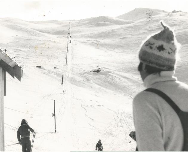 John Lee on Cardrona's opening day in 1980. Photo: Supplied