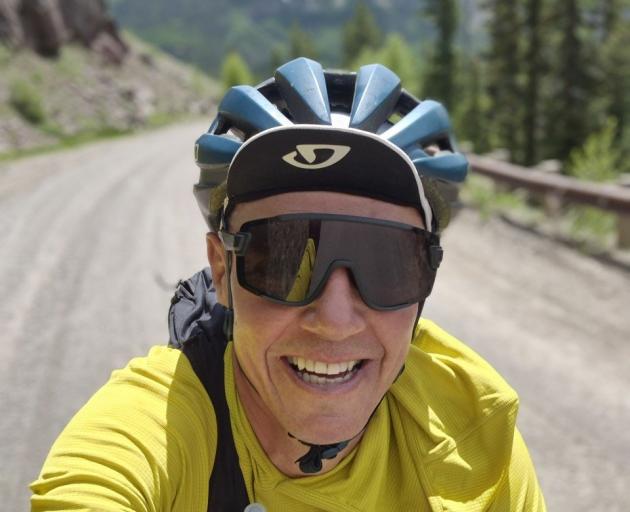 Mark ‘Willy’ Williams, just outside Ovando, Montana, in the United States, during his Tour Divide...