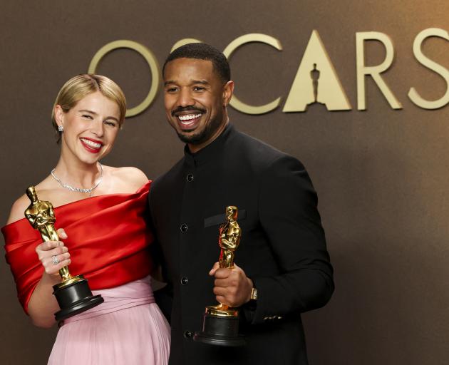 Jessie Buckley and Michael B. Jordan won the Oscars for best actress and best actor. Photo: Reuters 