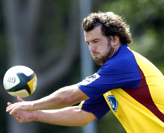 Carl Hayman trains with the Highlanders in 2006. PHOTO: ODT FILES