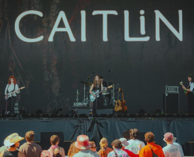 CAITLIN performs on the main stage at last month’s Electric Avenue festival in Christchurch....