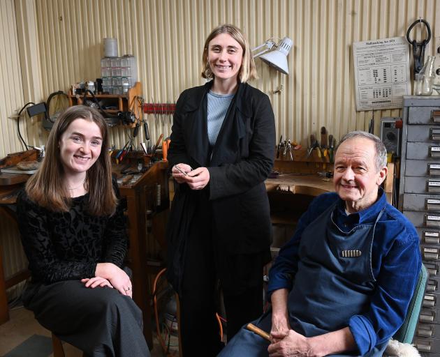 Jewellers, from left, Aurora Smyth (Aurora Adorned), Mildred Leckie (Mildred Jewellery) and John...