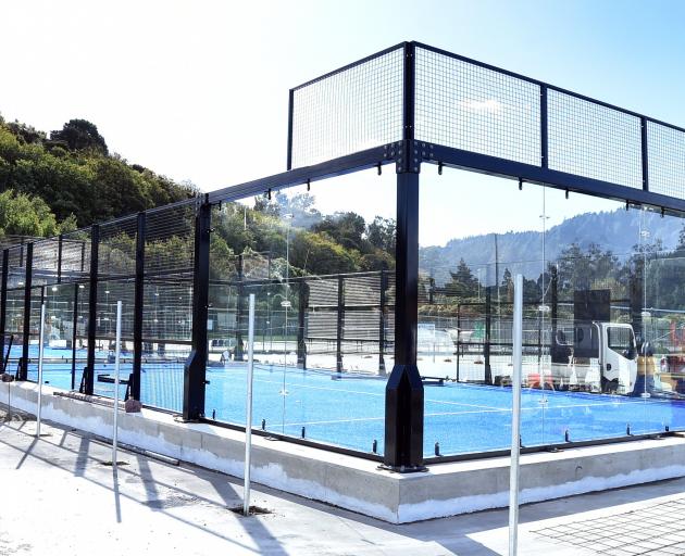  The new padel courts at Logan Park. PHOTOS: PETER MCINTOSH