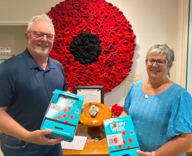 RSA Otago and Southland District Support manager Niall Shepherd and RSA Welfare Trust...