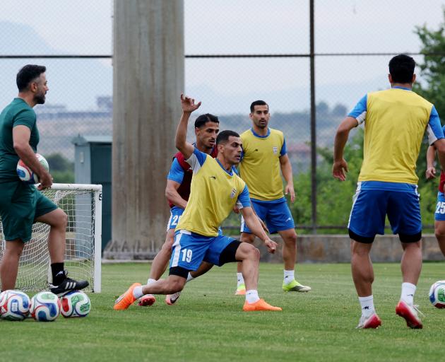 Iran's World Cup squad at a training camp in Turkey. Photo: Reuters 