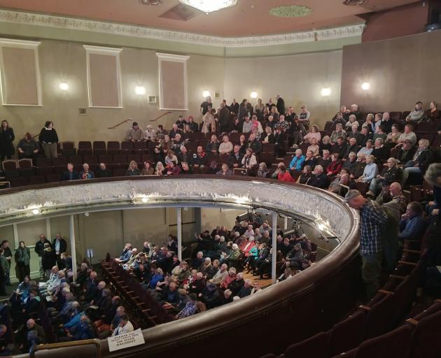 The audience take their seats at the Oamaru Opera House before the start of last week's night’s...