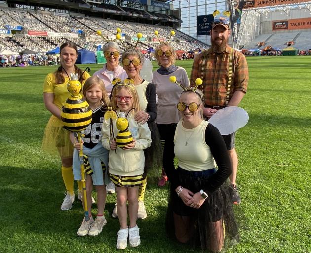 Members of the Roslyn Physiotherapy team had fun with a yellow theme for the Dunedin Relay for...