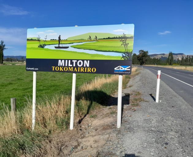 Milton’s new wetland kai collection sign design. PHOTO: CLUTHA DISTRICT COUNCIL
