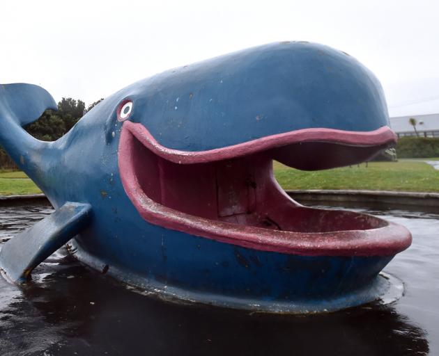 Under current plans for upgrades to Marlow Park, the concrete whale would be replaced with a new,...