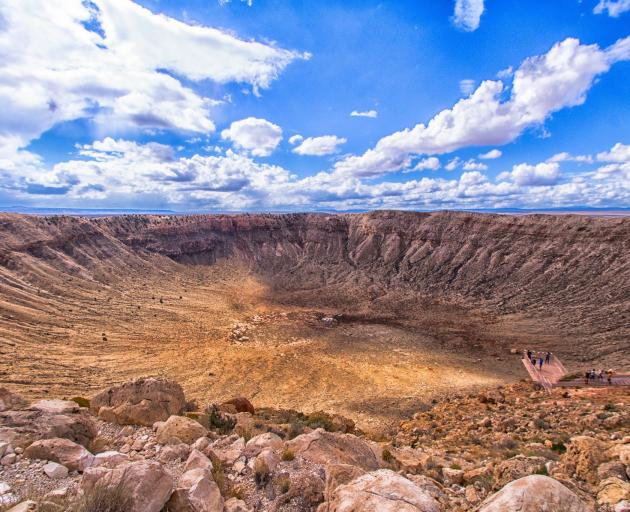 Meteor Crater in Winslow, Arizona. PHOTO: SUPPLIED
