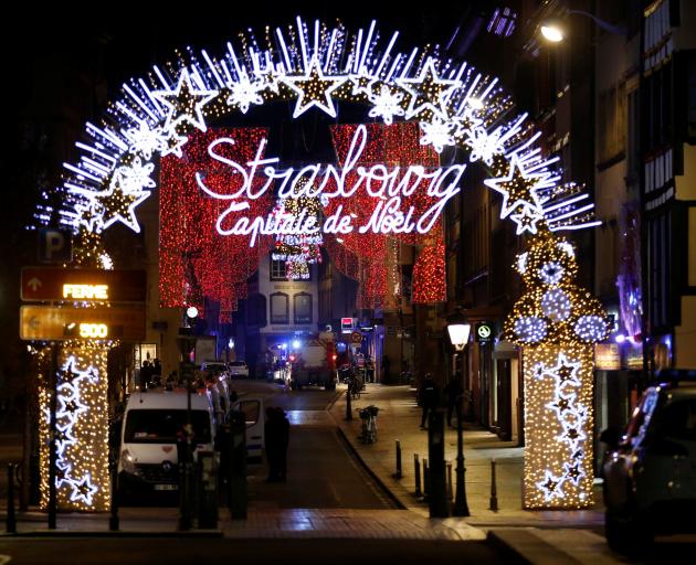 Rescue teams work at the scene of shooting in Strasbourg. Photo: Reuters 