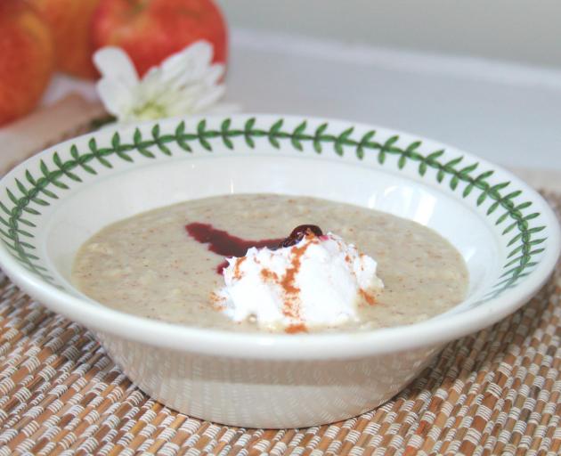 Coconut porridge. Photo: Brydie Meinung