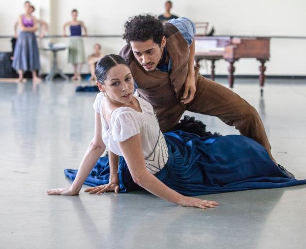 RNZB dancers Abigail Boyle and Alexandre de Oliviera Ferreira in The  Heart Dances. PHOTO: KEN...