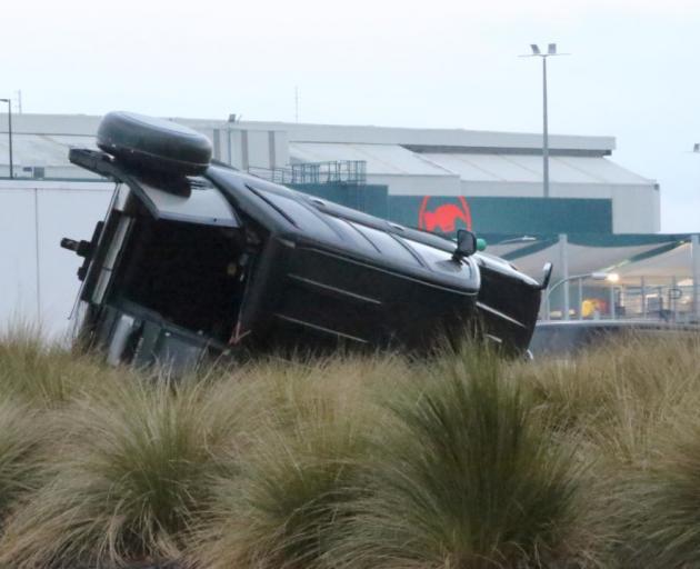 One person was injured in the crash. Photo: John Cosgrove