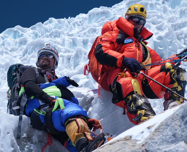 Reaching the top is only half the battle in Invisible Summit. Photo: Doc Edge Festival 2024
