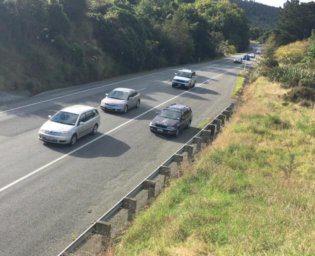Traffic was flowing steadily on Dunedin's Northern Motorway. Photo: Supplied