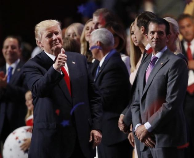 Donald Trump Jr.(right) got himself into hot water when he compared Syrian refugees to poison...