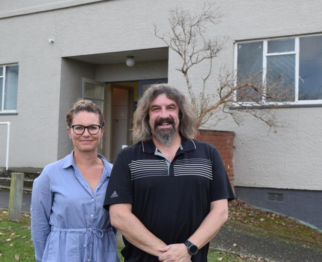 Chain Hills Community Trapping Project founder Rebecca Guest and committee member Jonathan Usher....