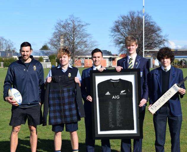 Taieri College tour party travelling to Spain and Portugal next year  (from left) teacher Jared...