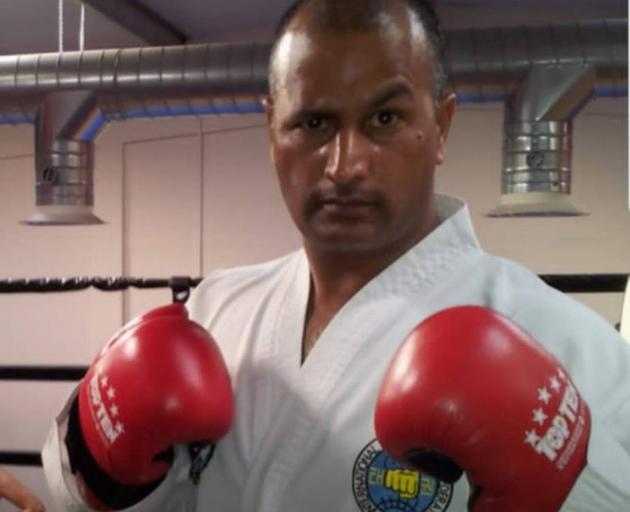 Charanjit Dhillon has a kickboxing background. Photo: Supplied via NZ Herald
