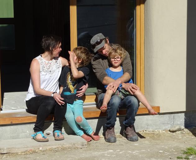 The Eyers family, Jessica, Finn (8), Louis (6) and Ben.
