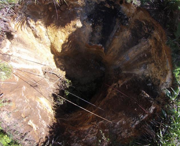 Big Sinkhole Discovered In Waihi Otago Daily Times Online News
