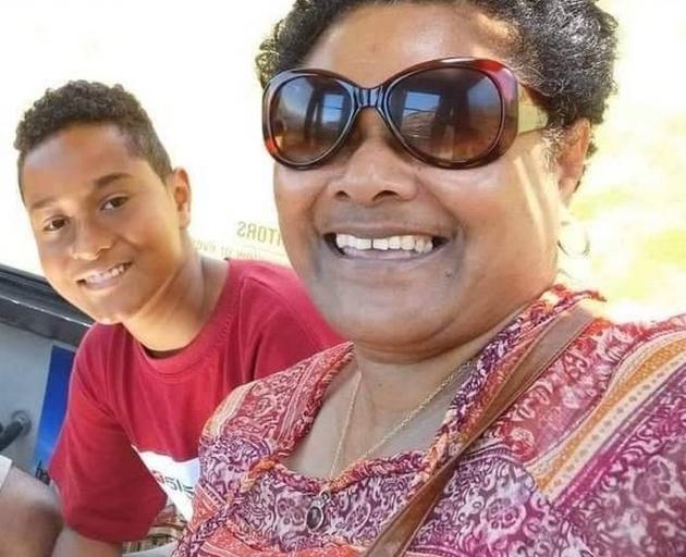 Laisa Waka Tunidau with her 12-year-old son Eparama. Photo: Supplied