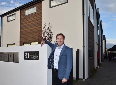 Blue Sky Property director Lyndon Fairbairn at the company’s newly finished Ascot St development...