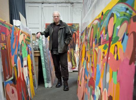 Jeffrey Harris is discovering what he has stored in his studio over the years. Photo: Gerard O'Brien