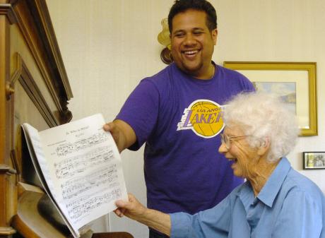 Honor McKellar and Jonathan Lemalu. Photo: Gerard O'Brien