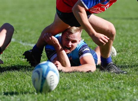 Wakatipu’s Logan Beggs hunts the ball during last Saturday’s game at the Queenstown Rec Ground,...