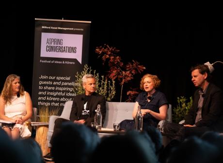 Speaking at Aspiring Conversations Festival on Saturday are journalists (from left) Kathryn Ryan,...